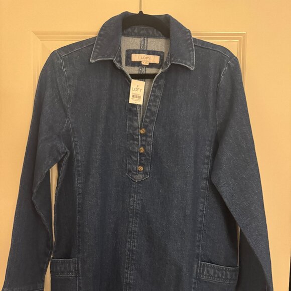 Denim Pocket Mini Dress - Picture 1 of 2